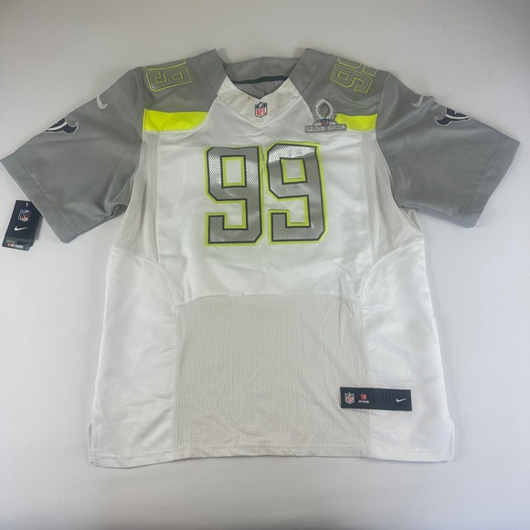 Nike Other - NWT Nike NFL 2XL Pro Bowl 99 Watt Jersey Men‎ White Gray Neon Green